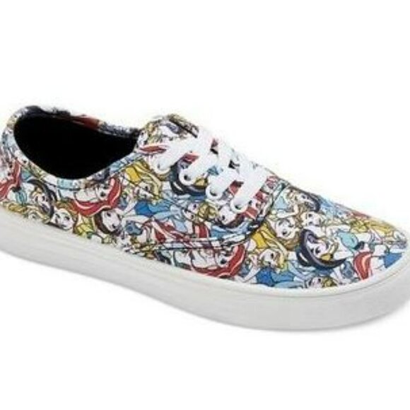 NEW Disney Princess Canvas Lace Up Sneakers - Picture 1 of 11